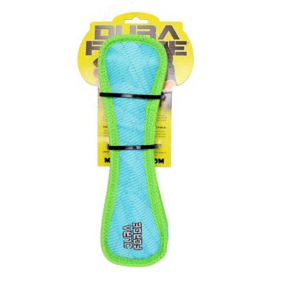 Duraforce Dog Toy Puppy Durable Blue Green Chew Bone Squeaky Floats Medium Large - Picture 1 of 3